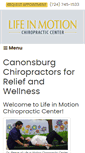 Mobile Screenshot of lifeinmotionchirocenter.com